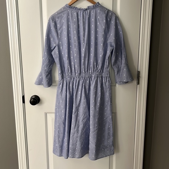 Old Navy chambray linen style clip dot dress - Picture 4 of 4